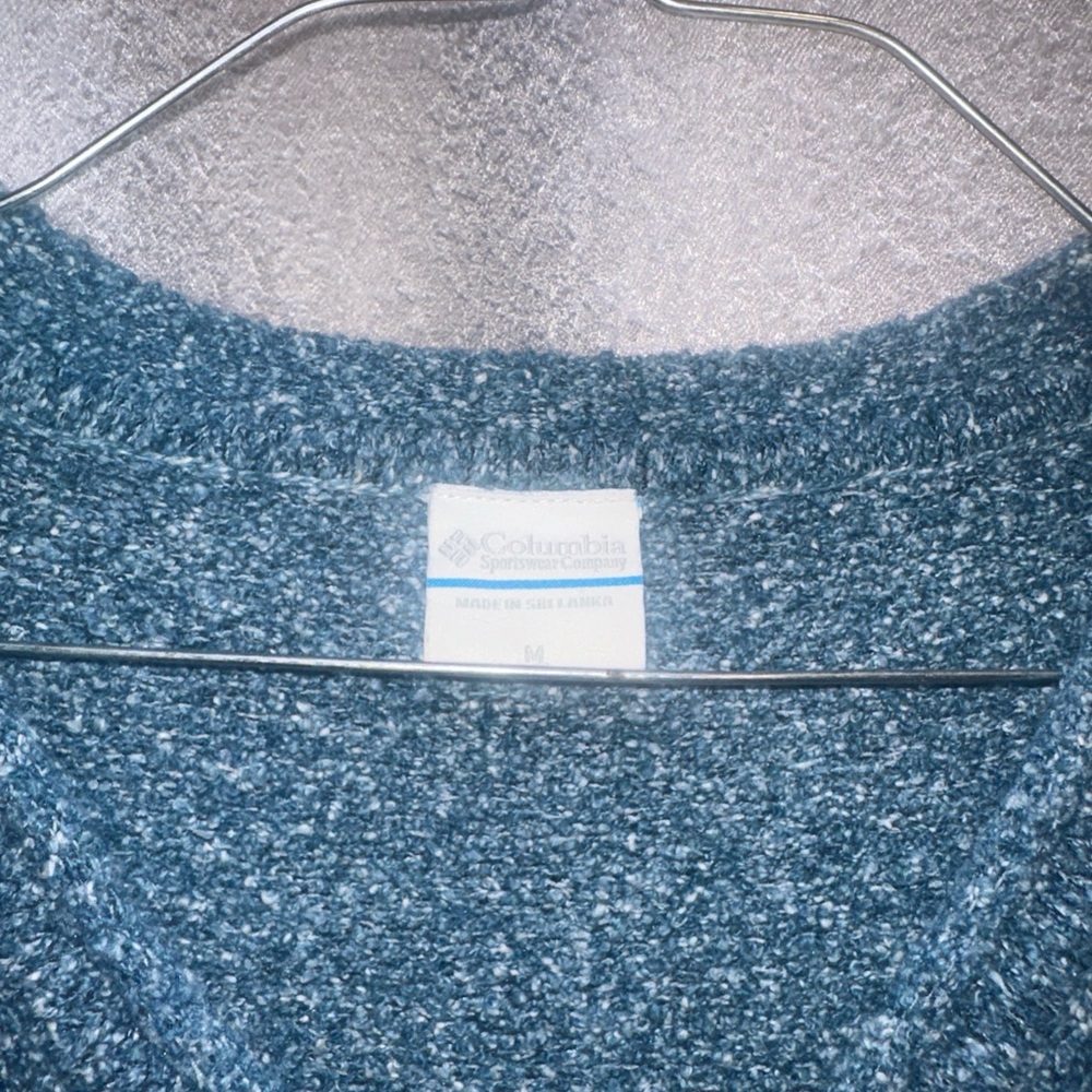 Columbia Women’s Sweater Top Size Medium Color Blue - Picture 2 of 12